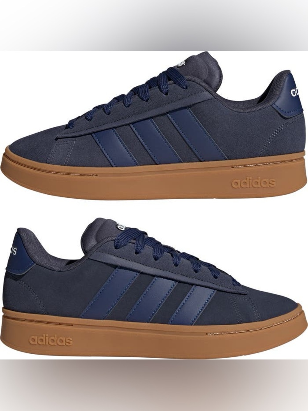 🆕 adidas Grand Court Alpha 00’s Sneakers Men’s Size 8, 10.5 Navy Blue Gum Sole